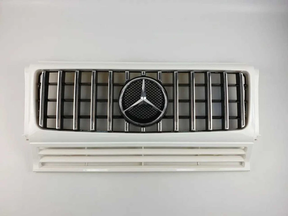 Решетка радиатора mercedes G W463 90-18г.GT стиль (White Chrome)