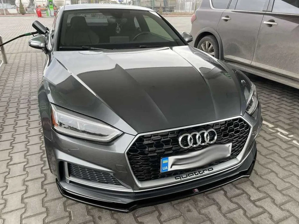 Сплиттер Audi A5 B9 S-line / Audi S5 F5 тюнинг губа юбка обвес