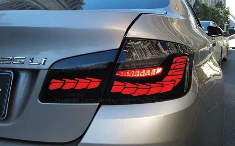 Фонари BMW F10 тюнинг Full Led оптика стиль (OLed) черные