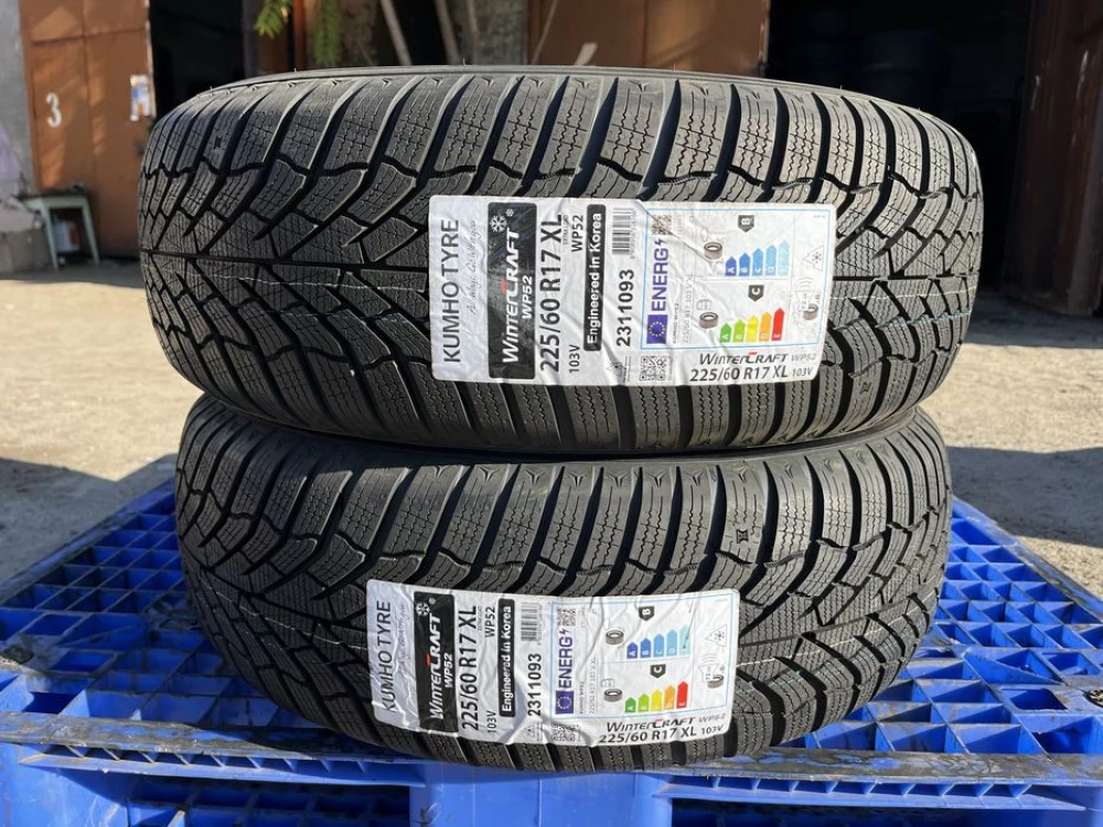 225/60 r17 Kumho WinterCraft WP52 НОВАЯ 23 год Korea Резина зимняя