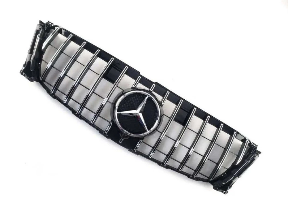 Решетка радиатора mercedesGL X166 12-15год.GTChromeBlack(NormalBumper)