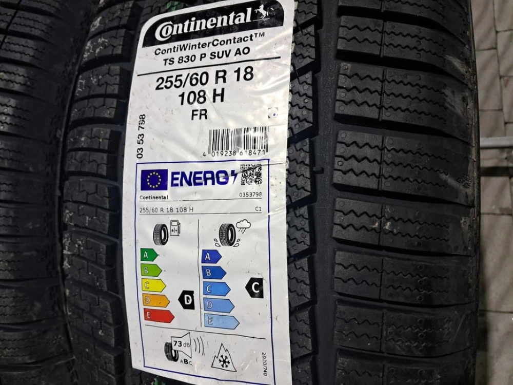 Резина зима НОВА Continental 255/60 R18 TS830P SUV AO Audi Q7 Touareg