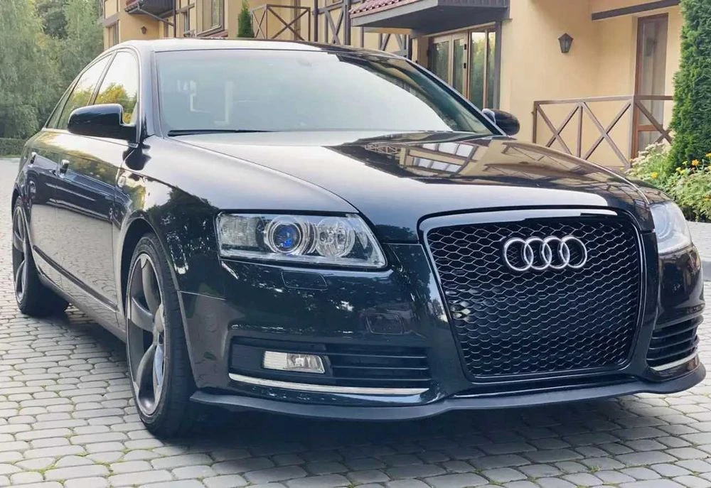 Решетка радиатора Audi A6 C6 C7 (05-18) стиль S6 RS6 Ауди А6 С6 С7