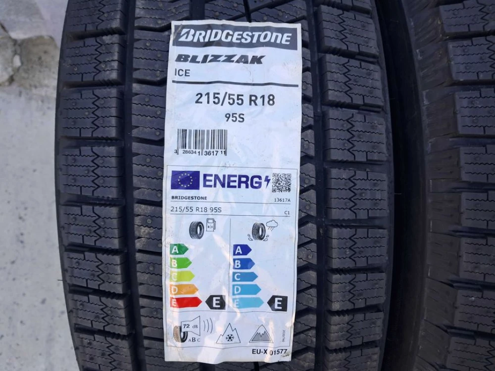 Резина зима НОВА Bridgestone 215/55 R18 Blizzak ICE (липучка) Qashqai