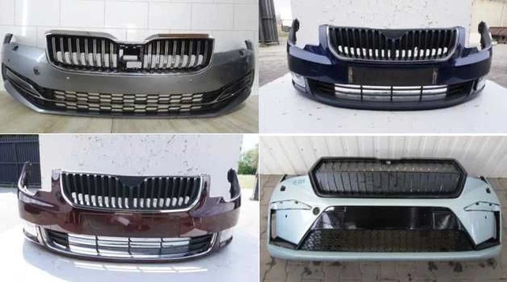 Skoda Бампер передній на всі моделі комплектний голий Шкода