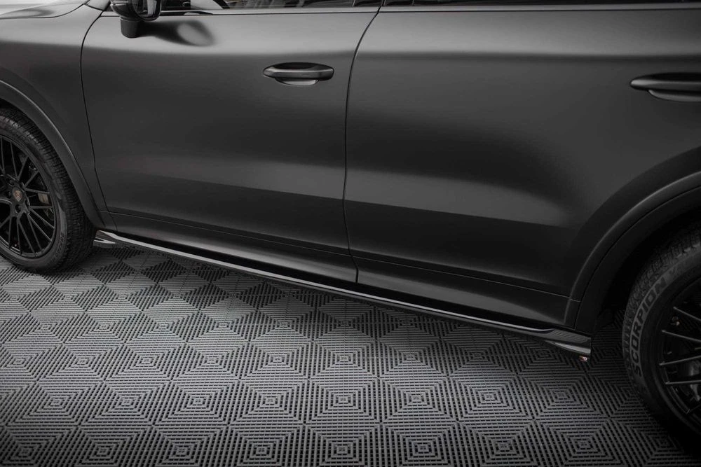Тюнинг Porsche Cayenne 3 Sport Design обвес губа сплиттер диффузор