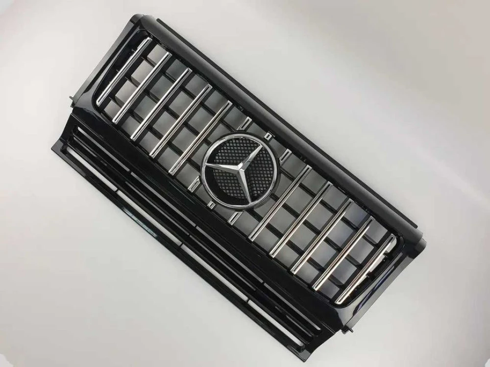 Решетка радиатора mercedes G W463 90-18г.GT стиль(Chome Black)