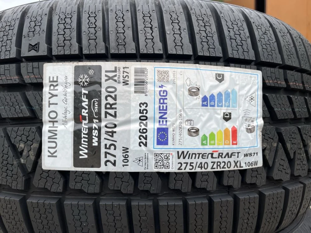 275/40 r20 Kumho WinterCraft WS71 НОВАЯ 23 год Корея Резина зимняя