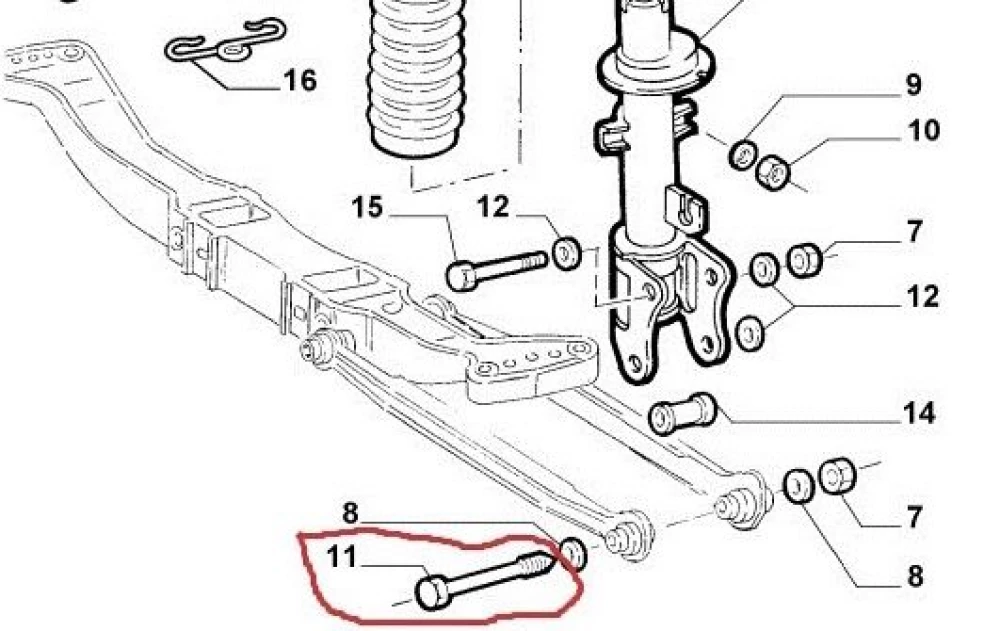 Болты подвески Alfa Romeo 147 156 развальные болты альфа