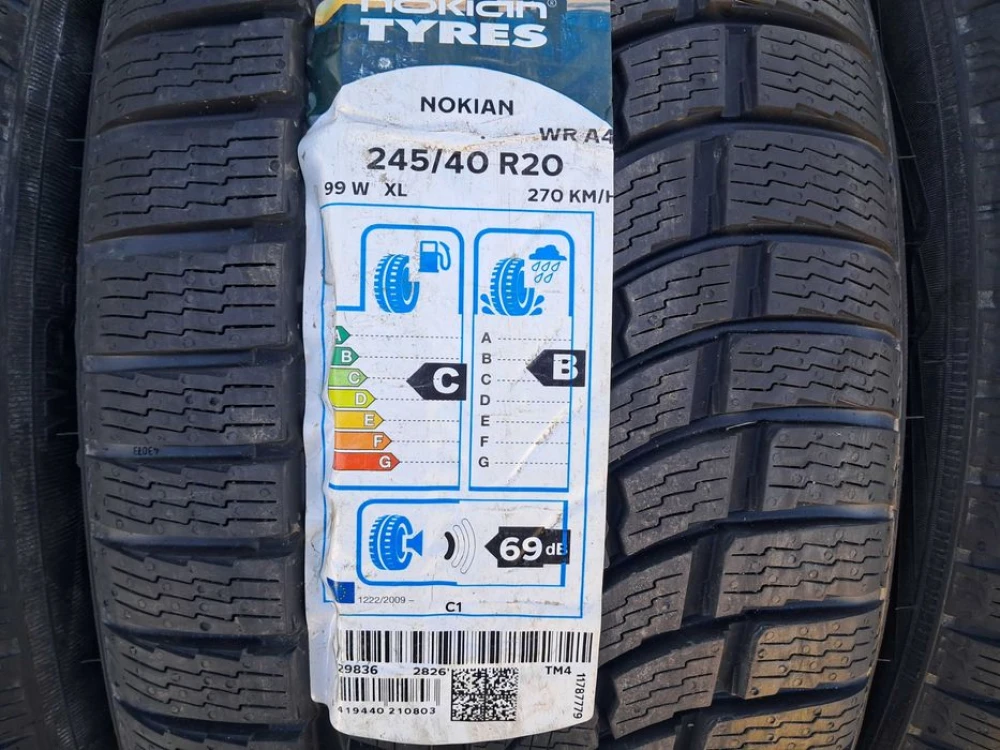 Резина зима НОВА Nokian 245/40 R20 WR A4 2023 рік