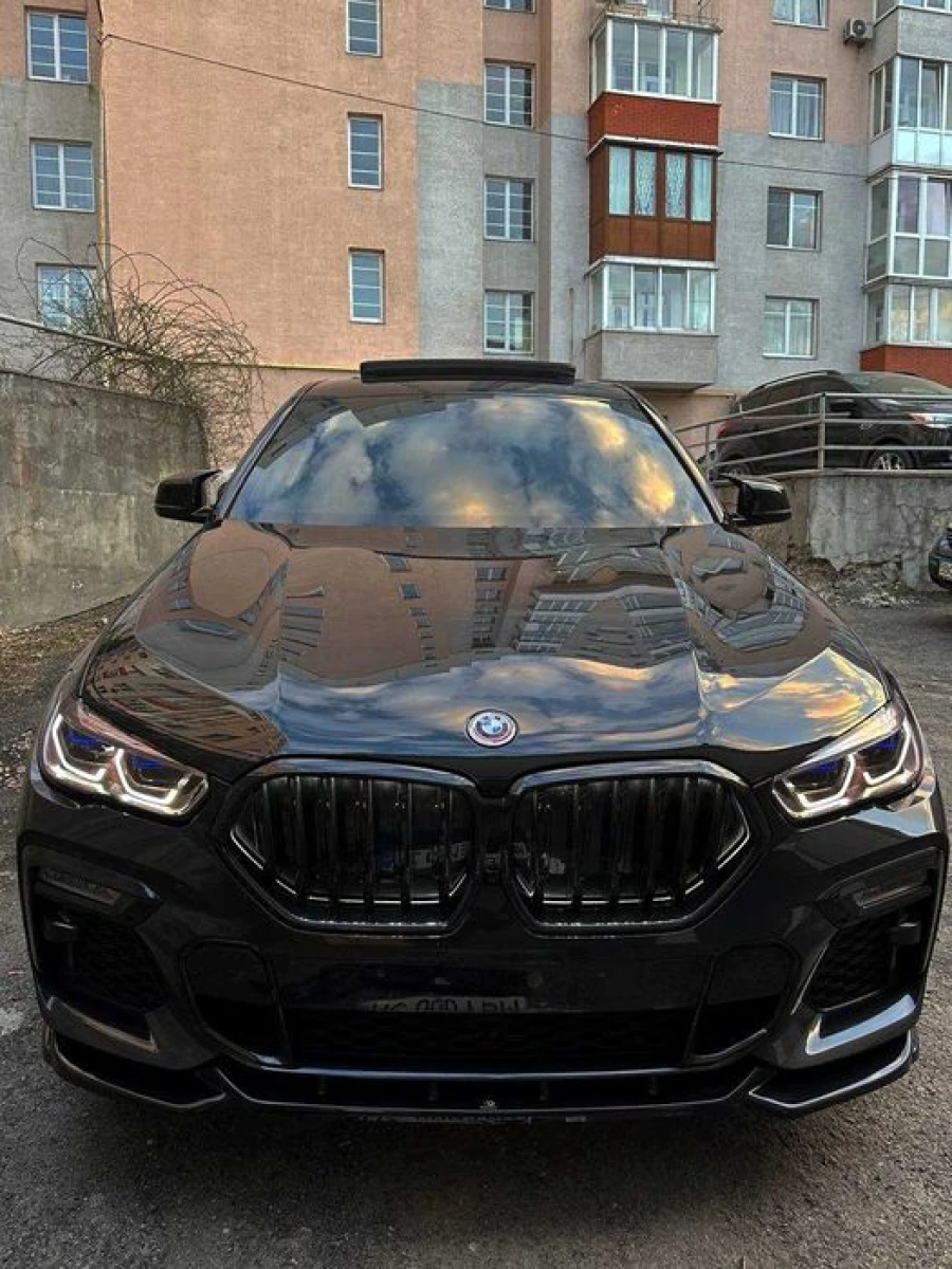 Сплиттер BMW X6 G06 M Sport тюнинг обвес губа юбка