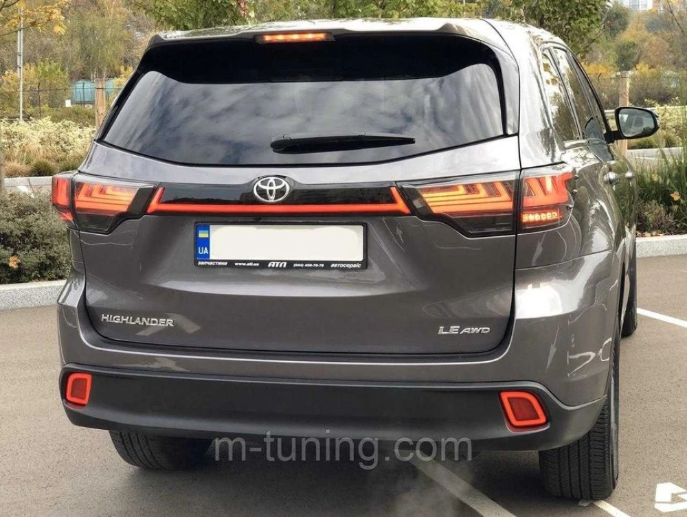 Фонари Toyota Highlander 50 (14-19) тюнинг Led оптика хайлендер фонарь