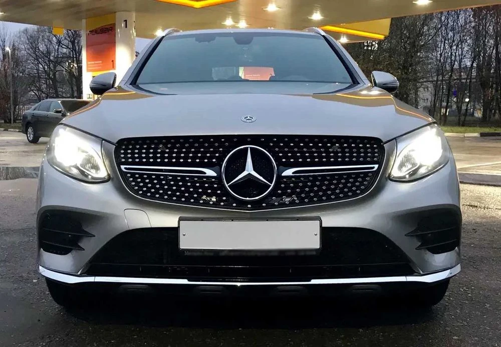 Решетка радиатора mercedes glc x253 coupe c253 рештіка amg gt diamond