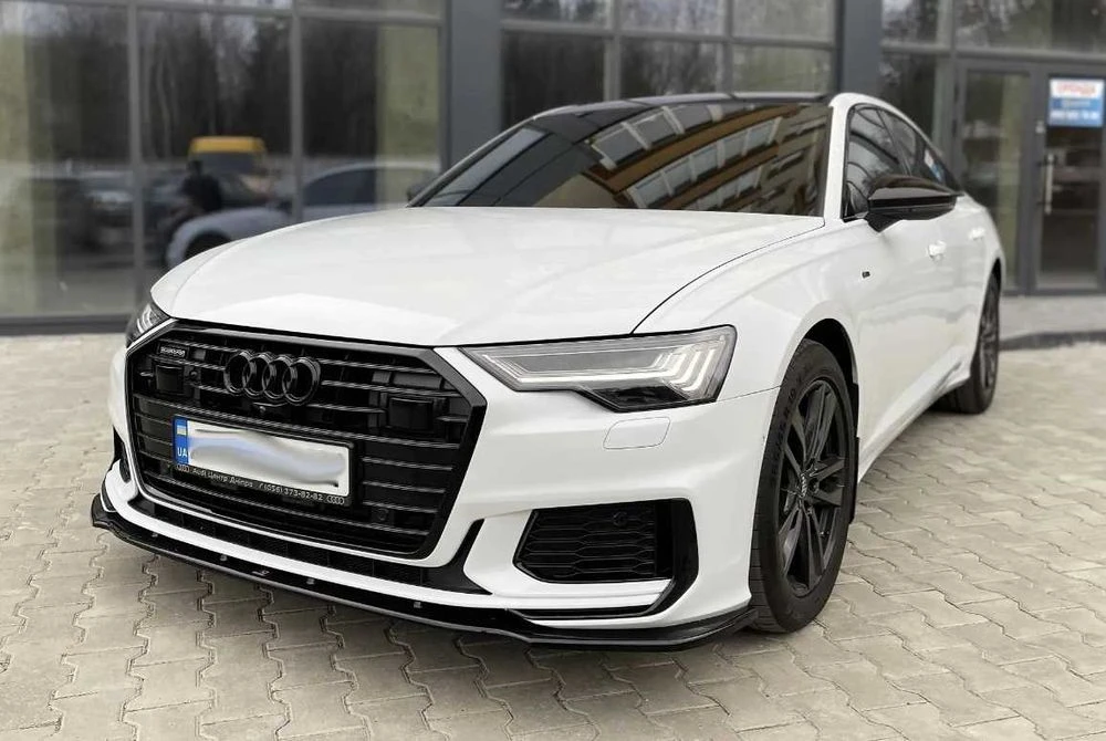Сплиттер Audi a6 c8 / Ауди S6 C8 тюнинг обвес губа юбка пороги