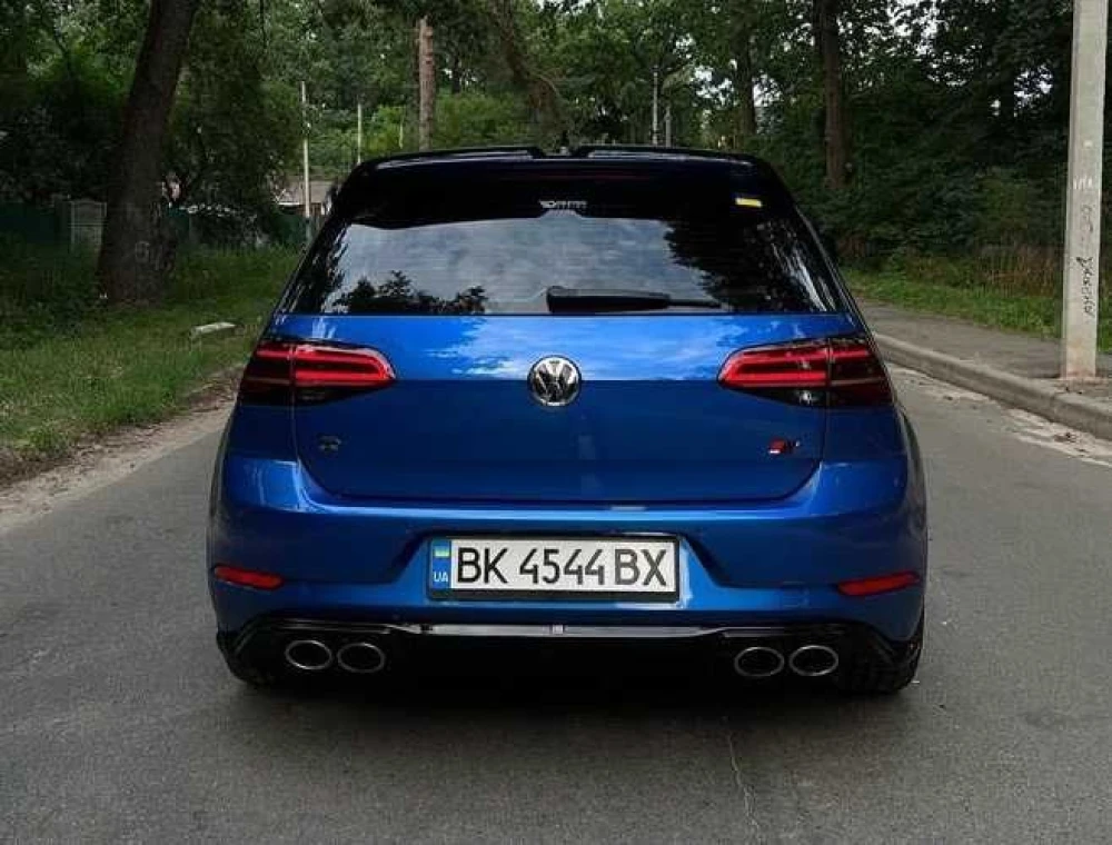 Сплиттер VW Golf 7.5 R тюнинг обвес губа юбка диффузор