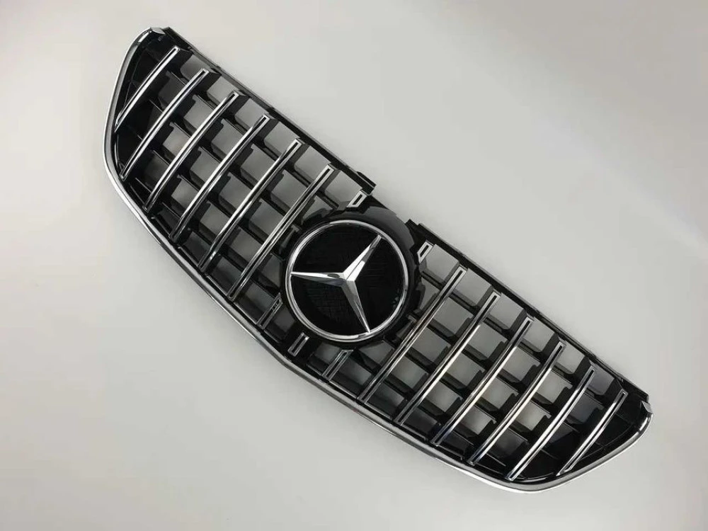 Решетка mercedes V-Class W447 14-19г.GTстиль (Chrome Black)без камери