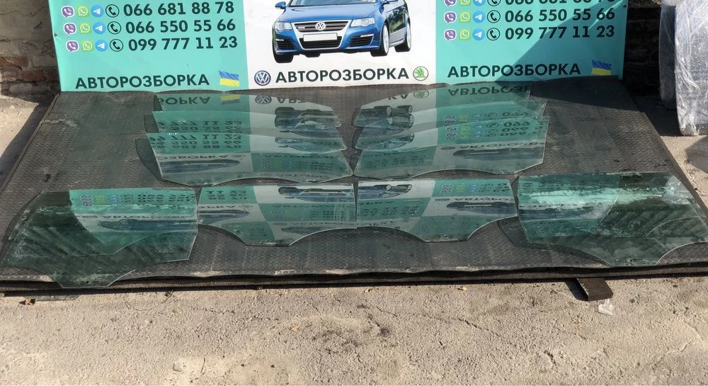 Стекло в дверь passat b6 скло двери пассат б6 гольф 5 шкода а5