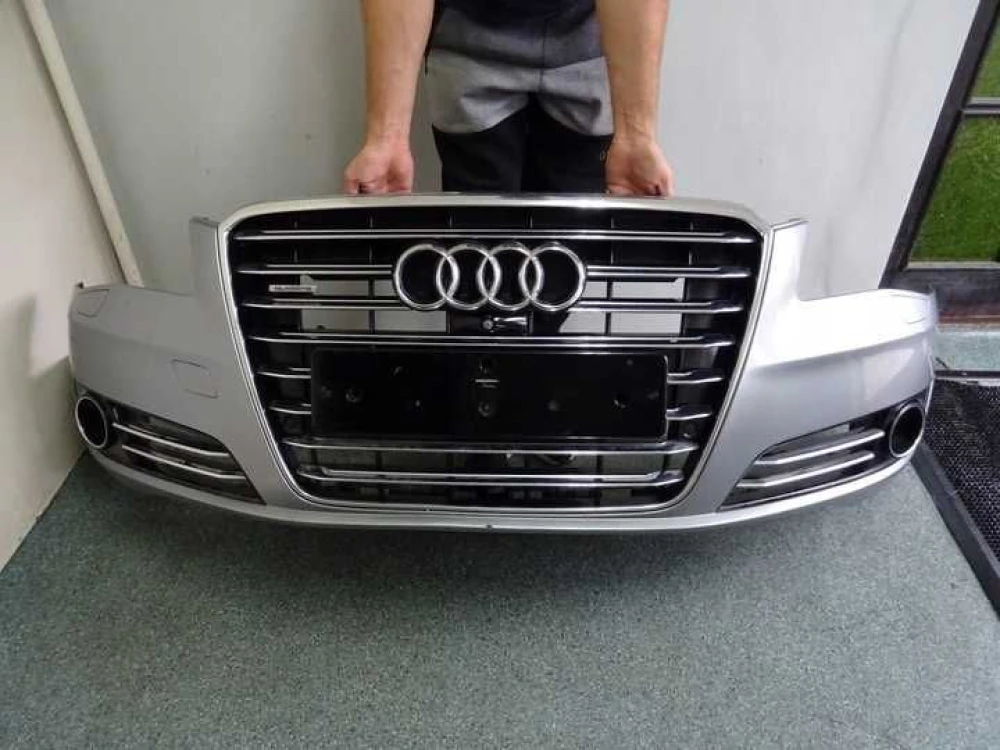 Бампер передний рест дорест Audi A8 D4