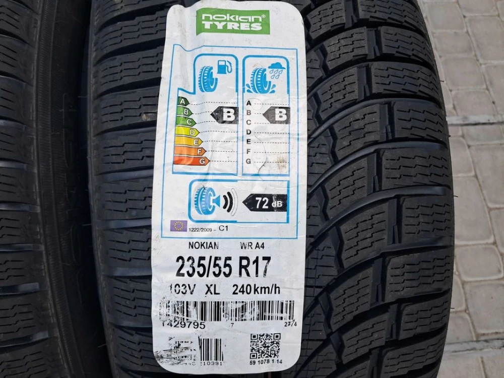 Резина зима НОВА Nokian 235/55 R17 WR A4 103V XL