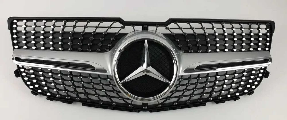 Решетка радиатора mercedes x204 glk тюнинг решітки diamond gt amg