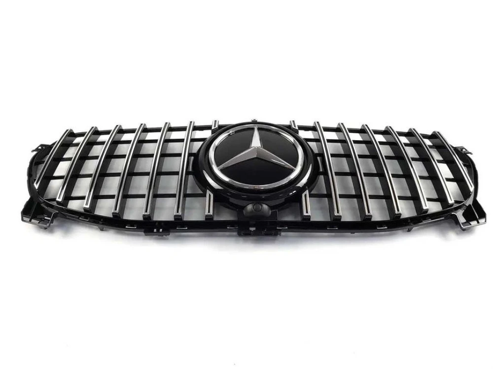 Решетка радиатора mercedesGLEw167 19-20г.GTстиль(ChromeBlack)Normalбам