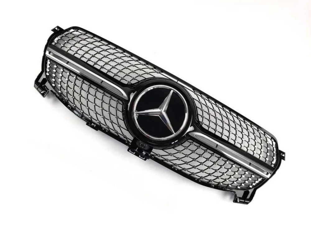 Решетка радиатора mercedes GLEw167 19-20г.Diamond Black(Normal бампер)