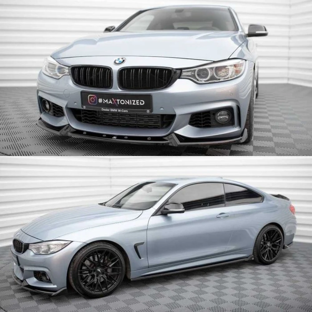 Губа BMW F32 F33 F36 M-Sport тюнинг обвес сплиттер пороги диффузор