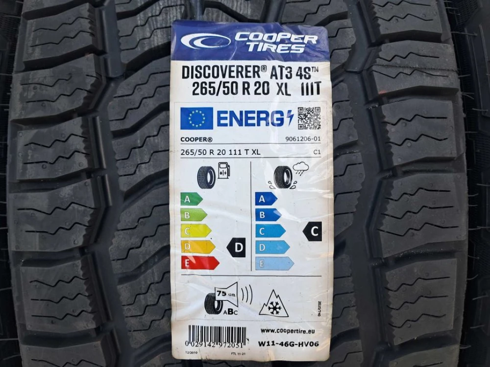 Резина НОВА Cooper 265/50 R20 Discoverer AT3 4S DOT22 made in USA