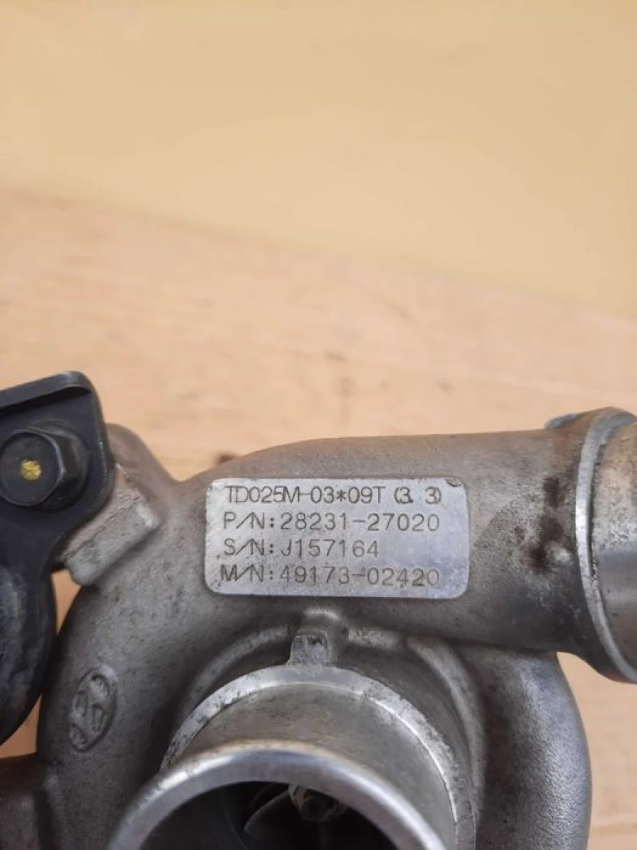 Турбина Kia carens, Hyundai 3  2.0 crdi 28231-27020, 28231-27000