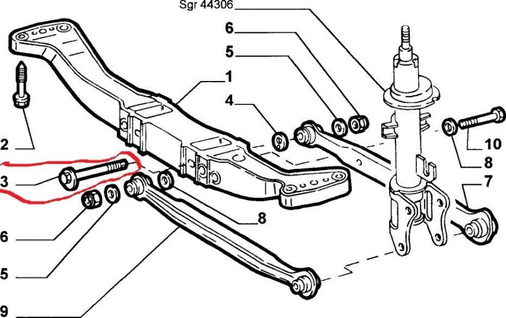 Болты подвески Alfa Romeo 147 156 развальные болты альфа