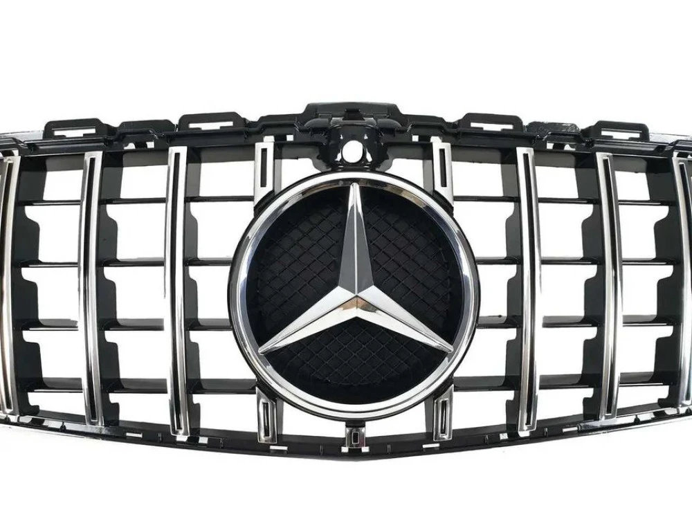 Решетка рад. mercedes C W205 14-18г.GTстиль (chrome Black) с камерой