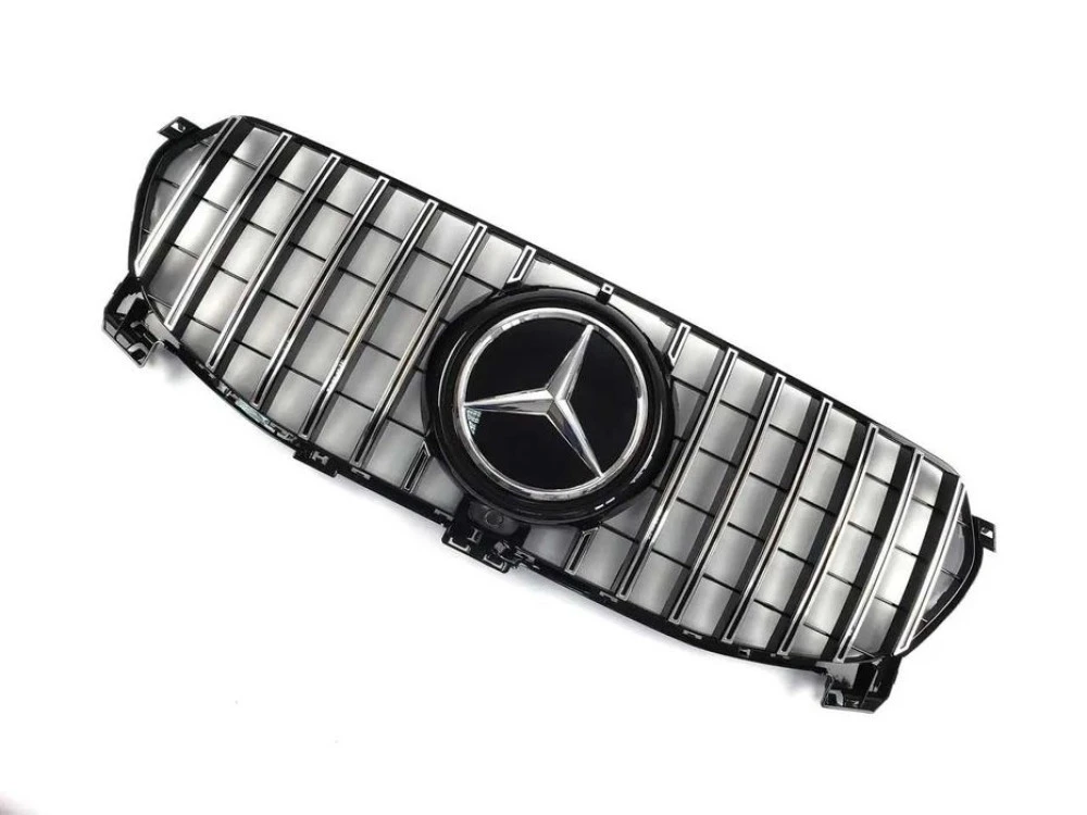 Решетка радиатора mercedesGLEw167 19-20г.GTстиль(ChromeBlack)Normalбам