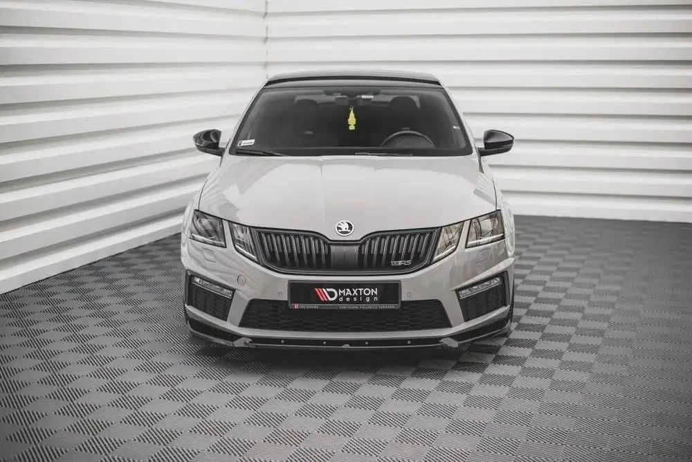 Сплиттер Skoda Octavia A7 RS (16-19) тюнинг губа переднего бампера