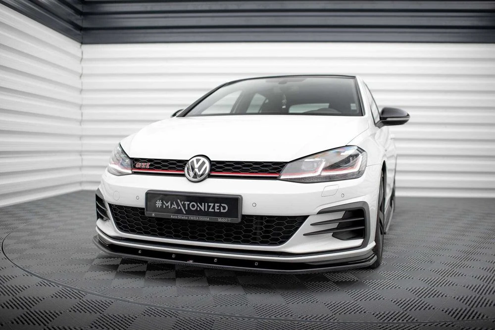 Сплиттер VW Golf 7 Gti (17-19) тюнинг обвес губа юбка елерон