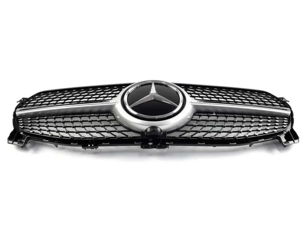 Решетка радиатора mercedesGLEw167 19-20г.Diamond Silver(Normal бампер)