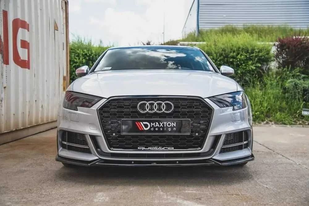 Губа audi s3 8V / a3 8v s-line (16-20) тюнинг сплиттер юбка обвес