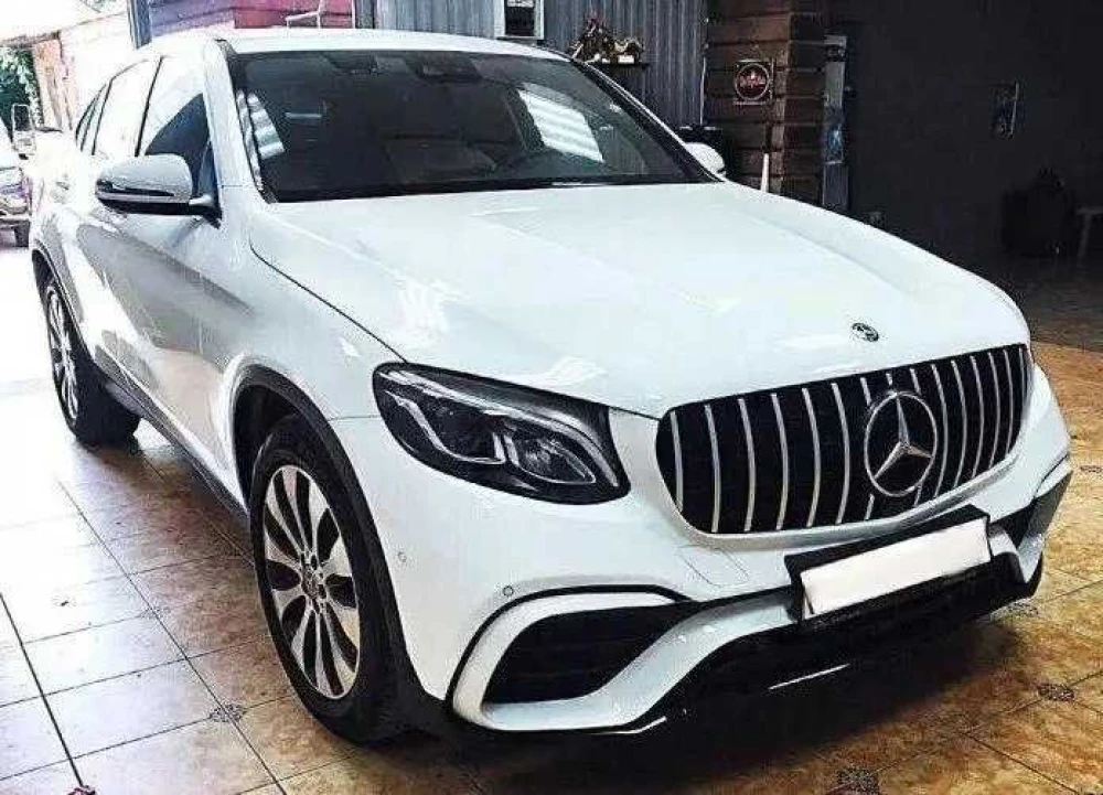 Решетка радиатора mercedes glc x253 coupe c253 рештіка amg gt diamond