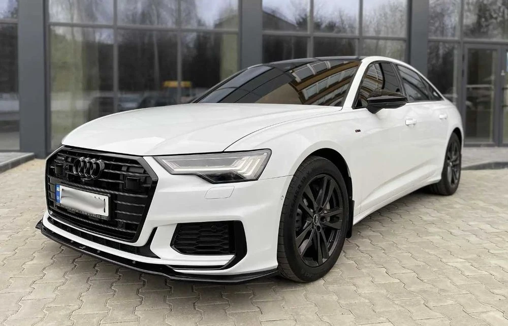 Сплиттер Audi a6 c8 / Ауди S6 C8 тюнинг обвес губа юбка пороги