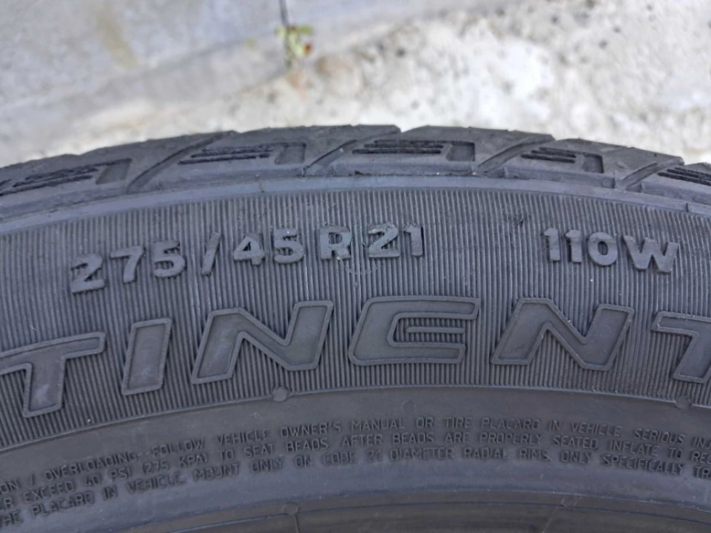 Резина 85% протектор Continental 275/45 R21 Cross Contact LX Sport