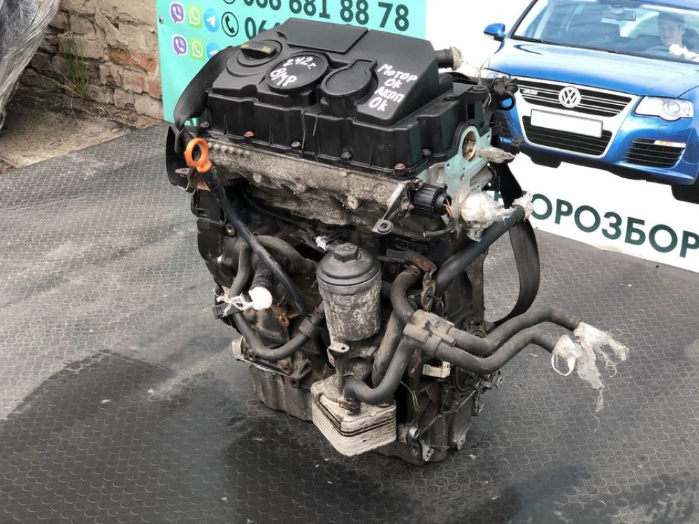 мотор passat b6 2.0 tdi bmp двигатель бмп пасат пассат б6 103kw 140лс