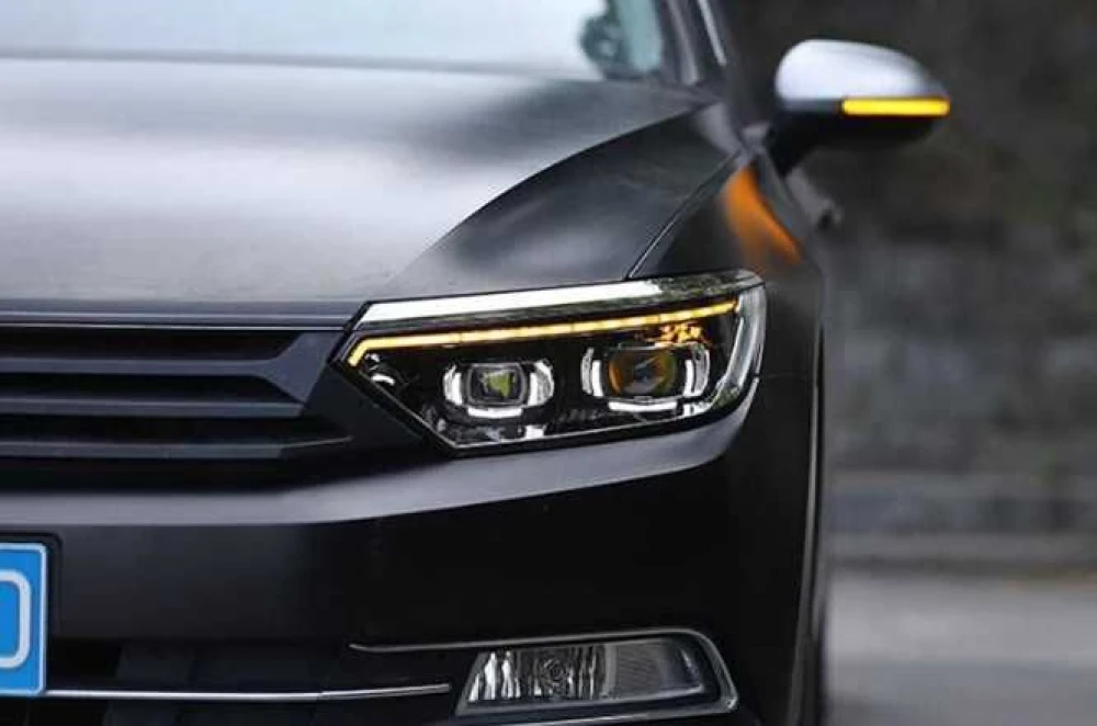 Передние фары VW Passat B8 тюнинг Full Led оптика (заміна галогену)