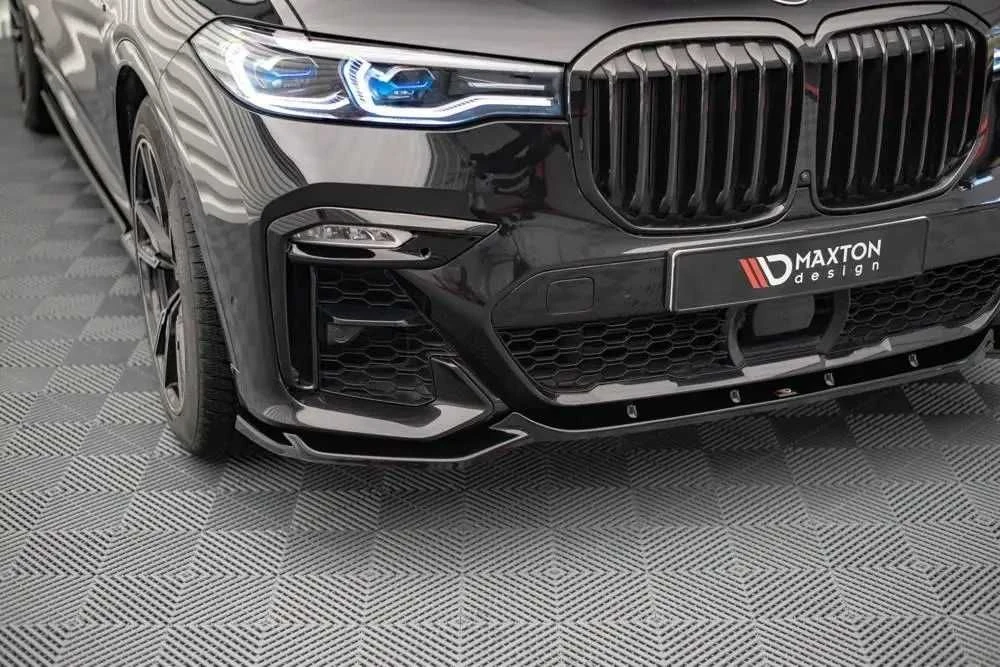 Губа BMW X7 G07 M Sport тюнинг обвес сплиттер юбка (Maxton)