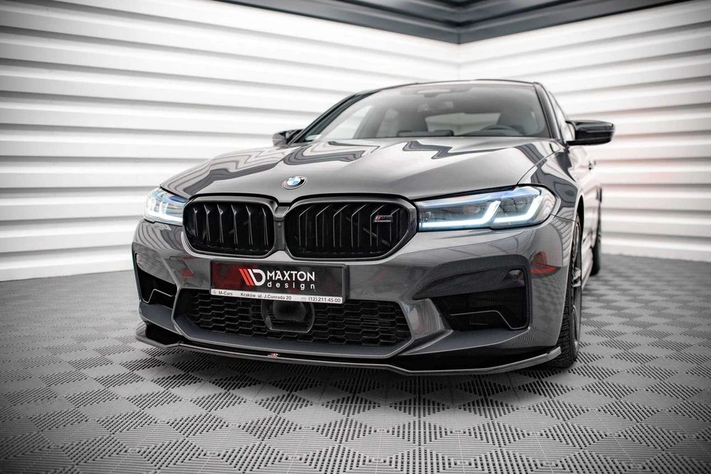 Сплиттер BMW G30 M5 F90 LCI тюнинг губа юбка обвес (Maxton)