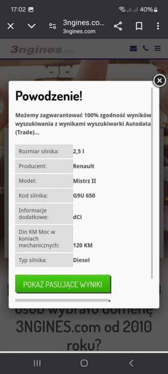 Двигун G9U650 Renault Master II Opel Movano 2.5 dci 120 кс