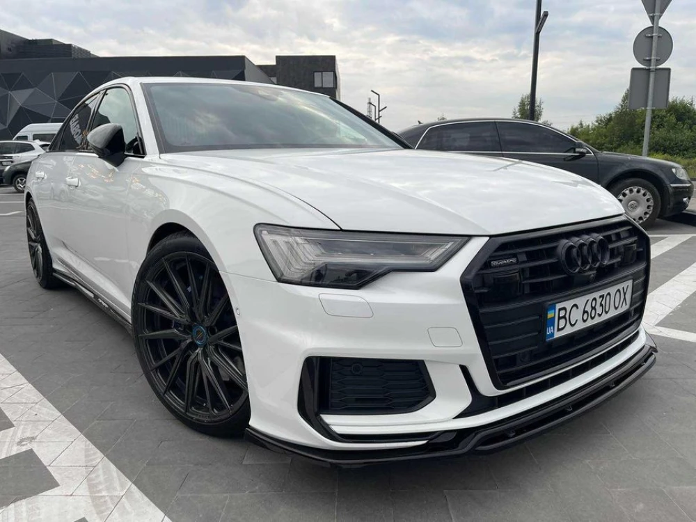Сплиттер Audi a6 c8 / Ауди S6 C8 тюнинг обвес губа юбка пороги