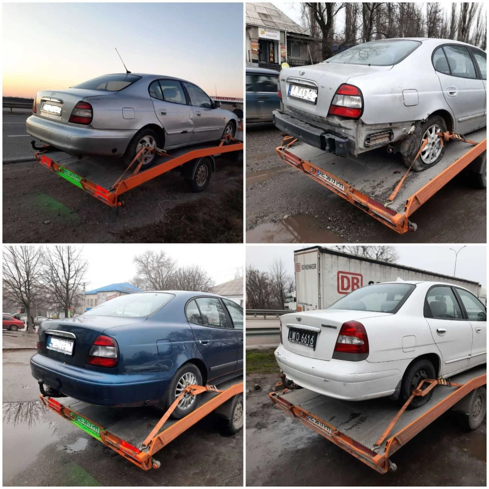 Комплект (Фара+капот+бампер пружина,решетка) Daewoo Leganza Nubira