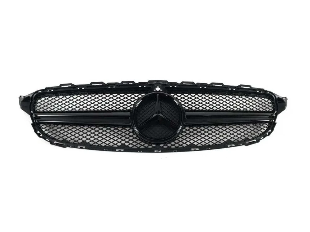 Решетка радиатора AMG black стиль с камерой mercedes C W205 14-18год.