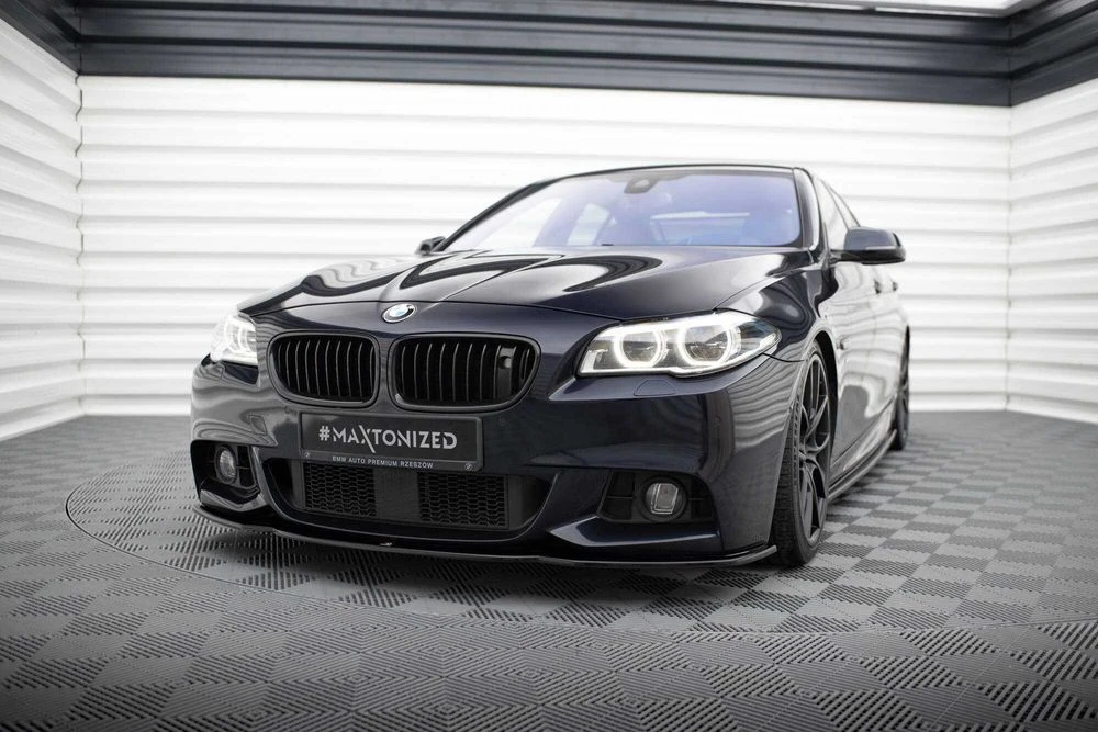 Сплиттер BMW F10 M Sport тюнинг губа обвес диффузор элерон (4 варіанти