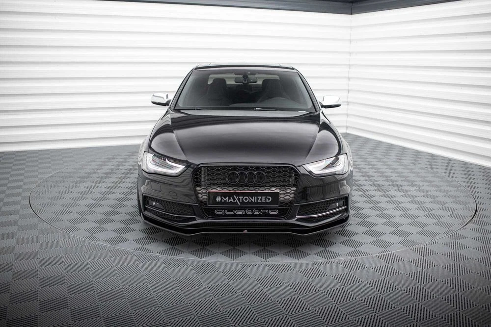 Сплиттер Audi A4 B8 S-line / S4 B8.5 тюнинг обвес губа юбка елерон