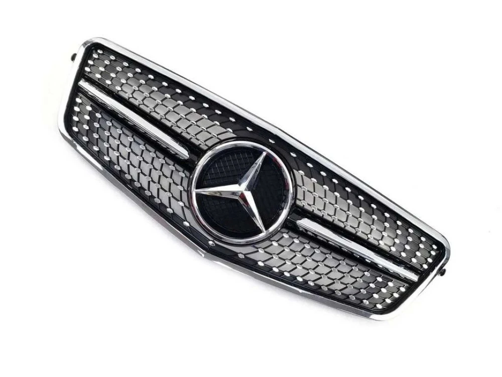 Решетка радиатора mercedes  E W212 2009-2013год Diamond Black